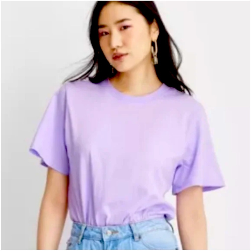 Future Collective Gabriella Karefa-Johnson Purple Lilac T Shirt Bodysuit M